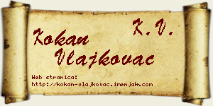 Kokan Vlajkovac vizit kartica